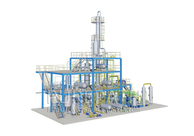 waste oil to base oil plant