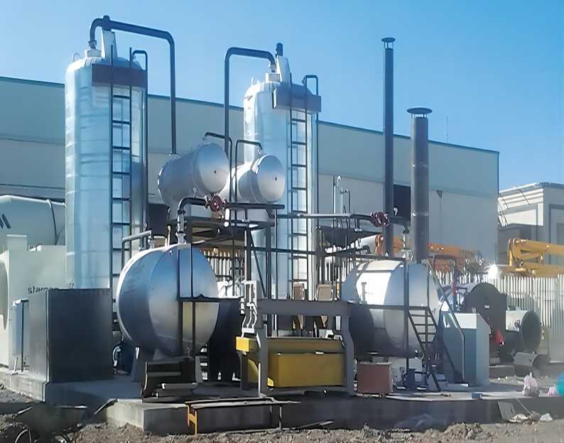 used oil re refining system
