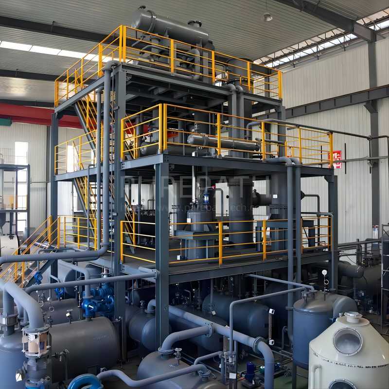 used oil re refining plant