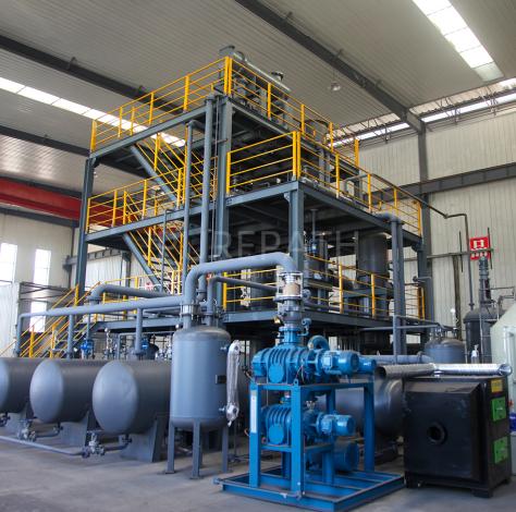 Waste oil to base oil plant