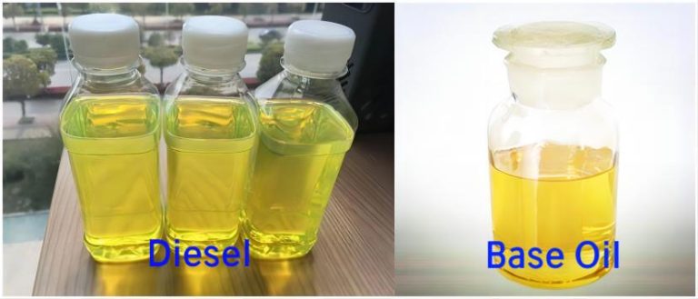 Differences in Waste Oil to Diesel and Base Oil Conversion