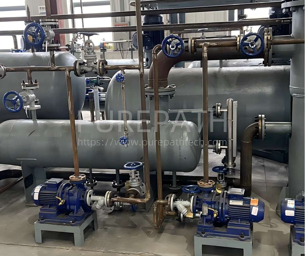 used lube oil re refining plant